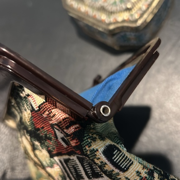 Vintage Tapestry kiss lock Pouch/case - Picture 12 of 14